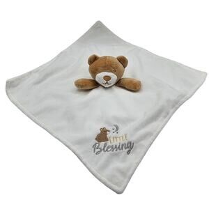 Blankets & Beyond or Baby Starters Little Blessing bear security blanket White